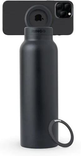 Vattenflaska med mobilhållare - perfekt för träning